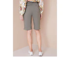 NONI B - Womens Shorts -  Comfort Waist Shorts - Dusty Olive