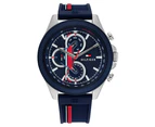 Tommy Hilfiger Multi-Colour Silicone Navy Dial Multi-function Men's Watch - 1792083