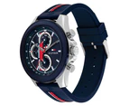 Tommy Hilfiger Multi-Colour Silicone Navy Dial Multi-function Men's Watch - 1792083