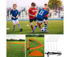 ADVWIN Portable Soccer Goal Quick Set Up football Net for Backyard Games and Training Goals for Kids and Youth Soccer Practice