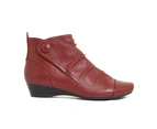Womens Footwear Easy Steps Seville Red Glove Boot