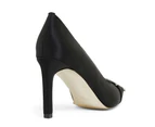 Womens Footwear Alan Pinkus Ruby Black Satin Pump