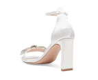 Womens Footwear Pink Inc Honey Ivory Satin Pump