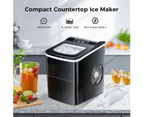 YOPOWER 2.2L Countertop Ice Maker Machine Commercial Ice Machine Black