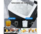 YOPOWER 2.2L Countertop Ice Maker Machine Commercial Ice Machine Black