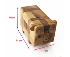 Brainteaser Puzzle Pig animal 3D wooden brain teaser puzzle-take apart and try put all pieces back again.