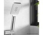 Handheld Shower Head 3.1'' High Pressure 3 Spray Modes Square Chrome