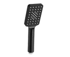 Handheld Shower Head 3.1'' High Pressure 3 Spray Modes Square Black