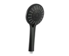 Handheld Shower Head 4.5" High Pressure 5 Modes Poweful Round Black