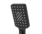 Handheld Shower Head 3.1'' High Pressure 3 Spray Modes Square Black