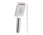 Handheld Shower Head 3.1'' High Pressure 3 Spray Modes Square Chrome