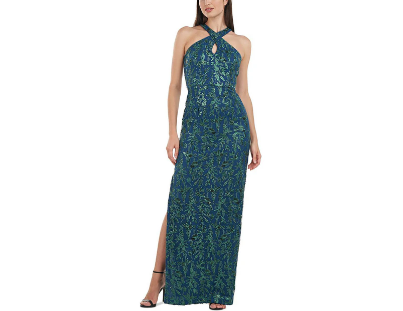 Js Collections Women s Dresses Rita Color Cobalt Kelly Green