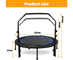 YOPOWER 48" Mini Trampoline Rebounder with Adjustable Foam Handle for Adults Kids Max Load 200KG
