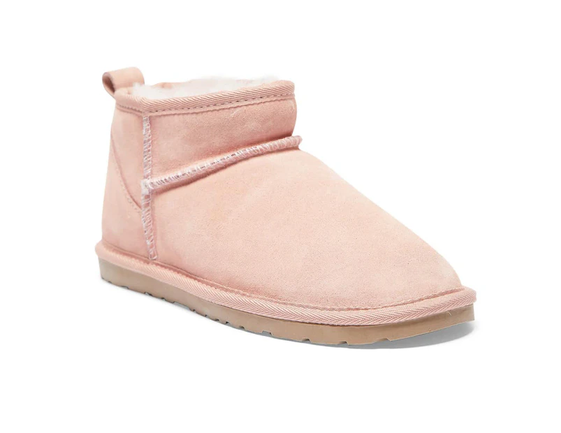 Womens Footwear Easy Steps Pillow Pink Suede Boot