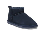 Womens Footwear Easy Steps Pillow Navy Suede Boot