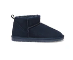 Womens Footwear Easy Steps Pillow Navy Suede Boot