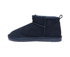 Womens Footwear Easy Steps Pillow Navy Suede Boot