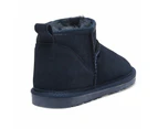 Womens Footwear Easy Steps Pillow Navy Suede Boot