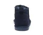 Womens Footwear Easy Steps Pillow Navy Suede Boot