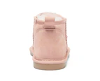 Womens Footwear Easy Steps Pillow Pink Suede Boot