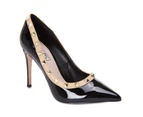 Womens Footwear Pink Inc Sierra Black Patent/Nude Pump