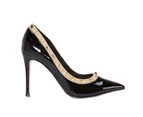 Womens Footwear Pink Inc Sierra Black Patent/Nude Pump