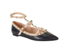 Womens Footwear Pink Inc Inez Black Kid/Nude Flat