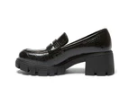 Womens Footwear Ravella Quincy Black Pat Croc Loafer