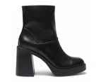 Womens Footwear Ravella Peyton Black Smooth Boot