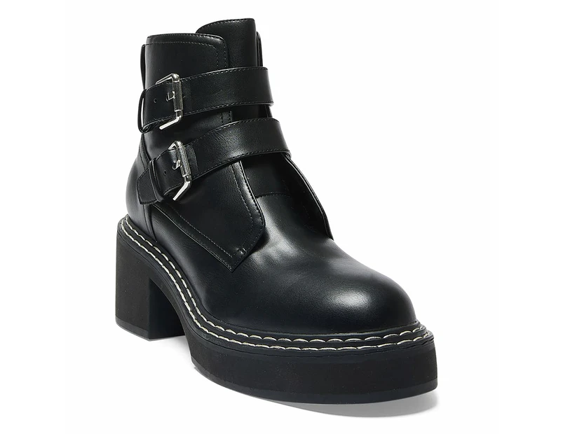 Womens Footwear Ravella Kurt Black Smooth Boot