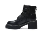 Womens Footwear Ravella Kurt Black Smooth Boot