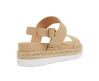 Womens Footwear Sandler Wave Nude Smooth Sandal