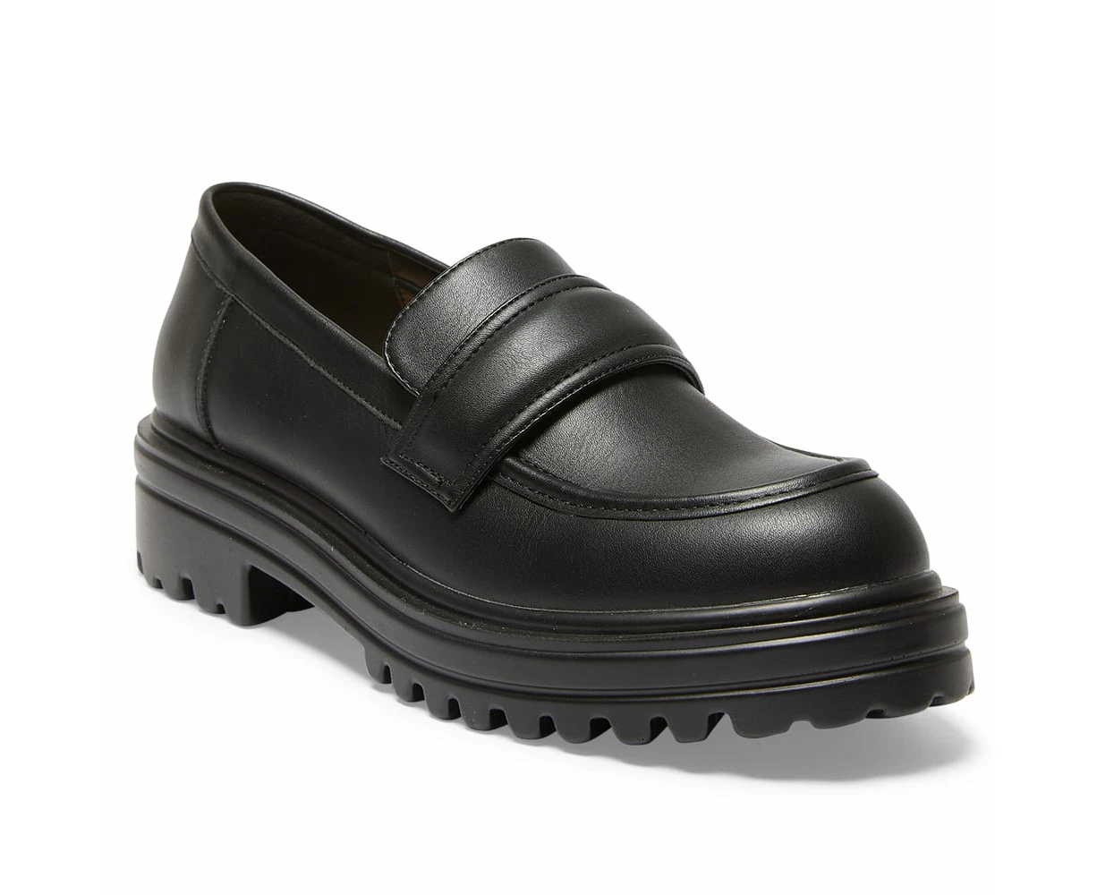 Womens Footwear Sandler Bandit Black Smooth Loafer