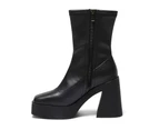 Womens Footwear Ravella Xanadu Black Stretch Boot