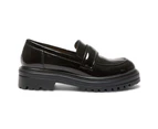 Womens Footwear Sandler Bandit Black Patent Loafer