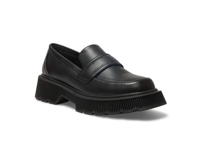 Womens Footwear Ravella Tabloid Black Smooth Loafer