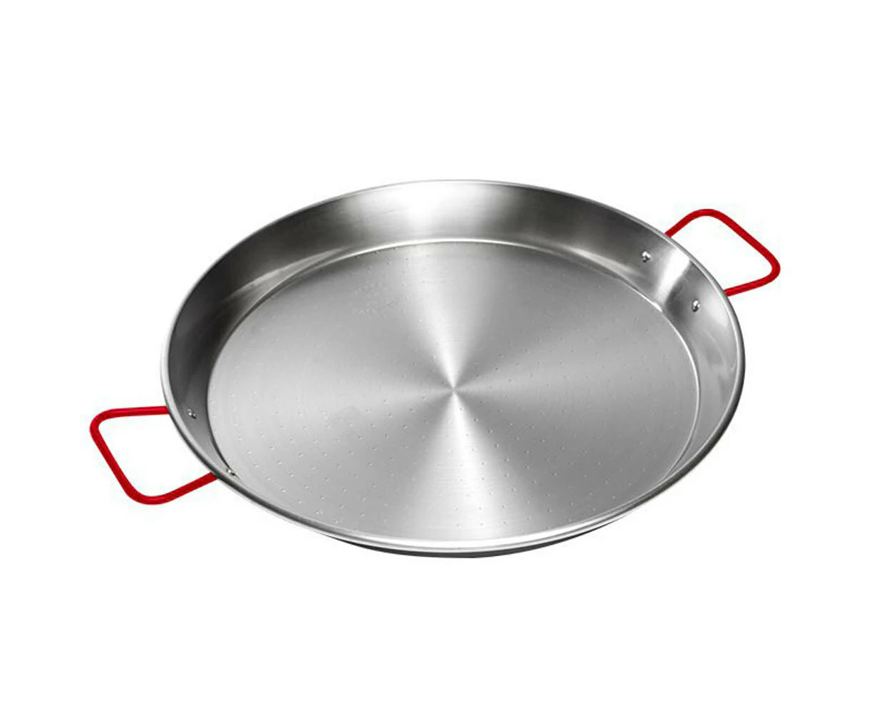 Garcima 42cm Universal Paella Rice Pan Carbon Polished Steel Cookware w/ Handles