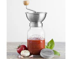 Kilner Sauce & Mill Maker 1L Glass Jar/Storage Set w/ Stainless Steel Lid Clear