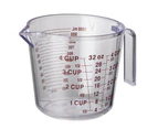 Avanti BPA Free Plastic 1L Flour/Water Kitchen Measuring Jug/Cup w/ Handle Clear