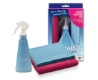 3pc E-Cloth Home Starter Kit General Cleaning Cleaner Cloth/Water Bottle Spray