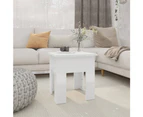 vidaXL Coffee Table High Gloss White 40x40x42 cm Engineered Wood