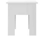 vidaXL Coffee Table High Gloss White 40x40x42 cm Engineered Wood