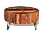 vidaXL Coffee Table Solid Reclaimed Wood Round