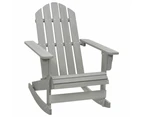 vidaXL Garden Rocking Chair Wood Grey