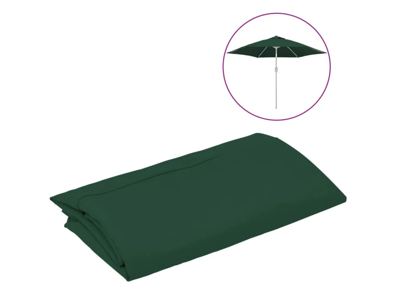 vidaXL Replacement Fabric for Outdoor Parasol Green 300 cm