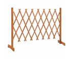 vidaXL Garden Trellis Fence Orange 150x80 cm Solid Firwood