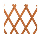 vidaXL Garden Trellis Fence Orange 150x80 cm Solid Firwood