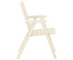 vidaXL Garden Chairs 4 pcs Plastic White