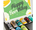 Beer Cartel Birthday Australian Craft Beer Pack 9 Cans With Snacks and Themed Chocolate Bar Gift Hamper