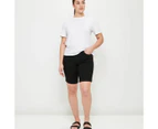 Target Bermuda Denim Shorts - Shape Your Body - Black